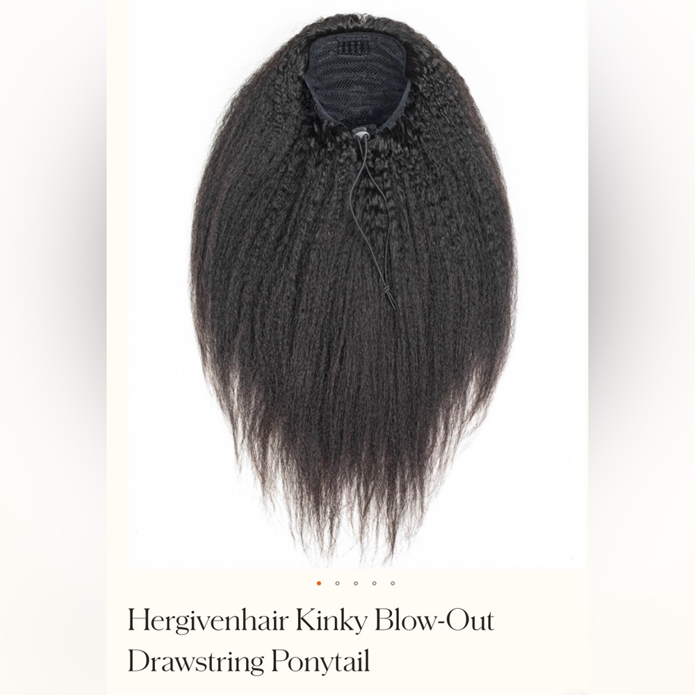 Hergivenhair Kinky Blow-Out Drawstring Ponytail